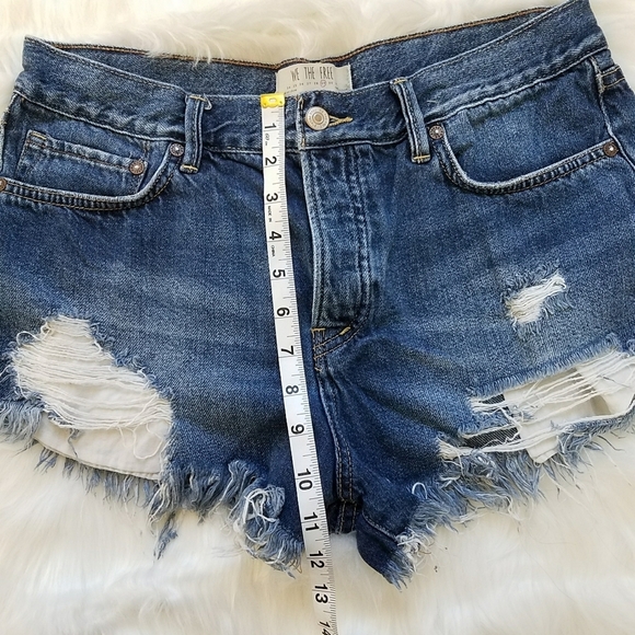 We the Free High Rise Ripped Denim Shorts - Picture 3 of 8